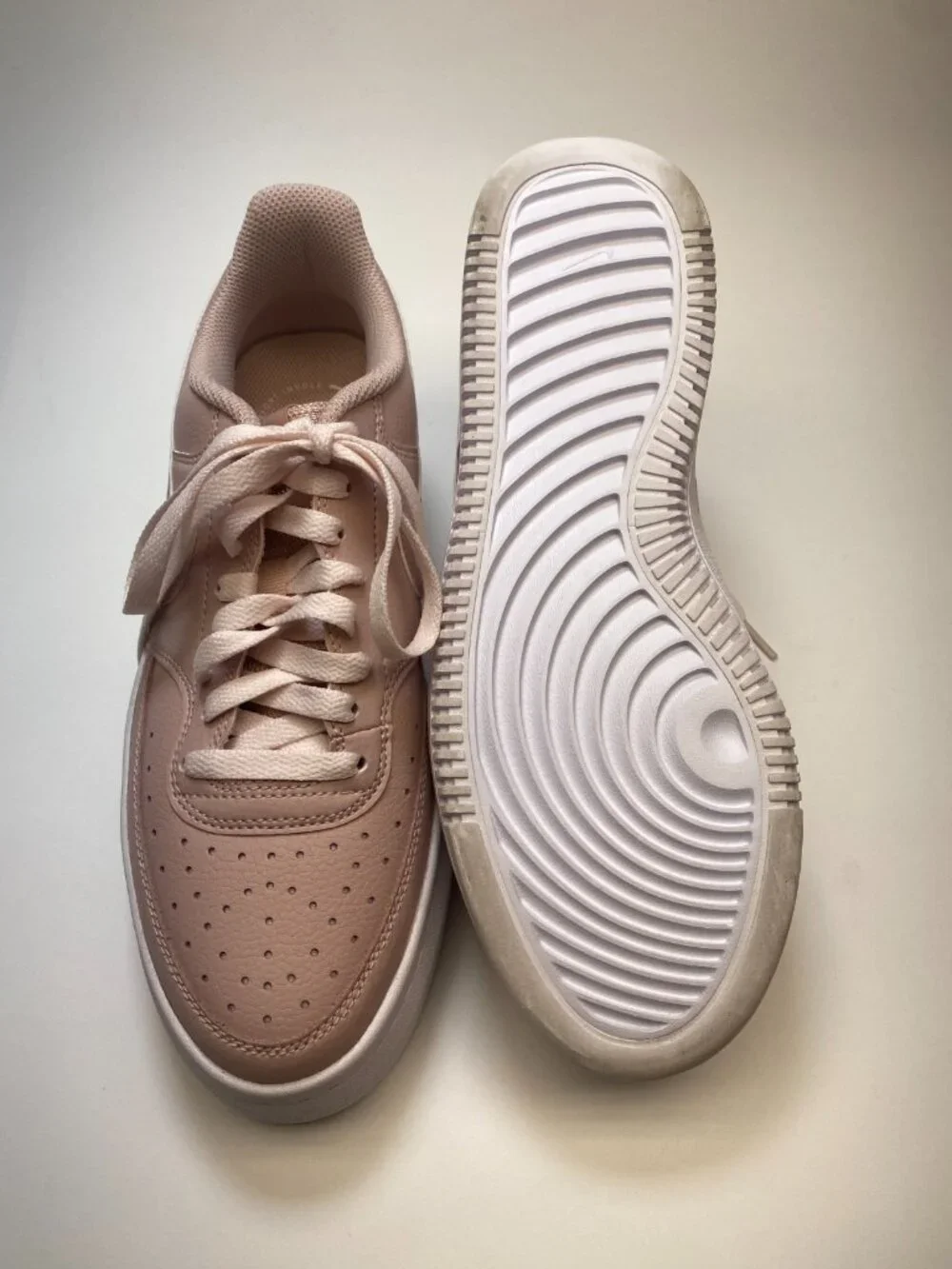 Nike Womens Court Vision Alta LTR Pink Platform Oxford DM0113 600 Sz 9.5